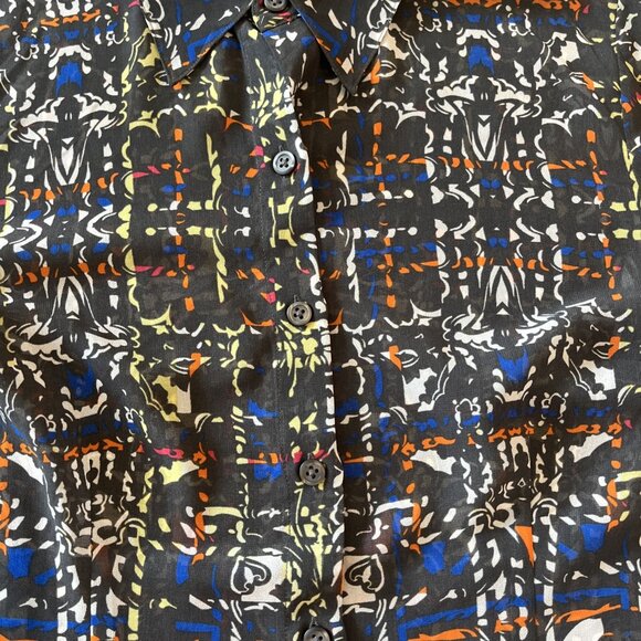 Cabi Festival Sheer Blouse Style #129 Size M Button Front - Picture 3 of 6